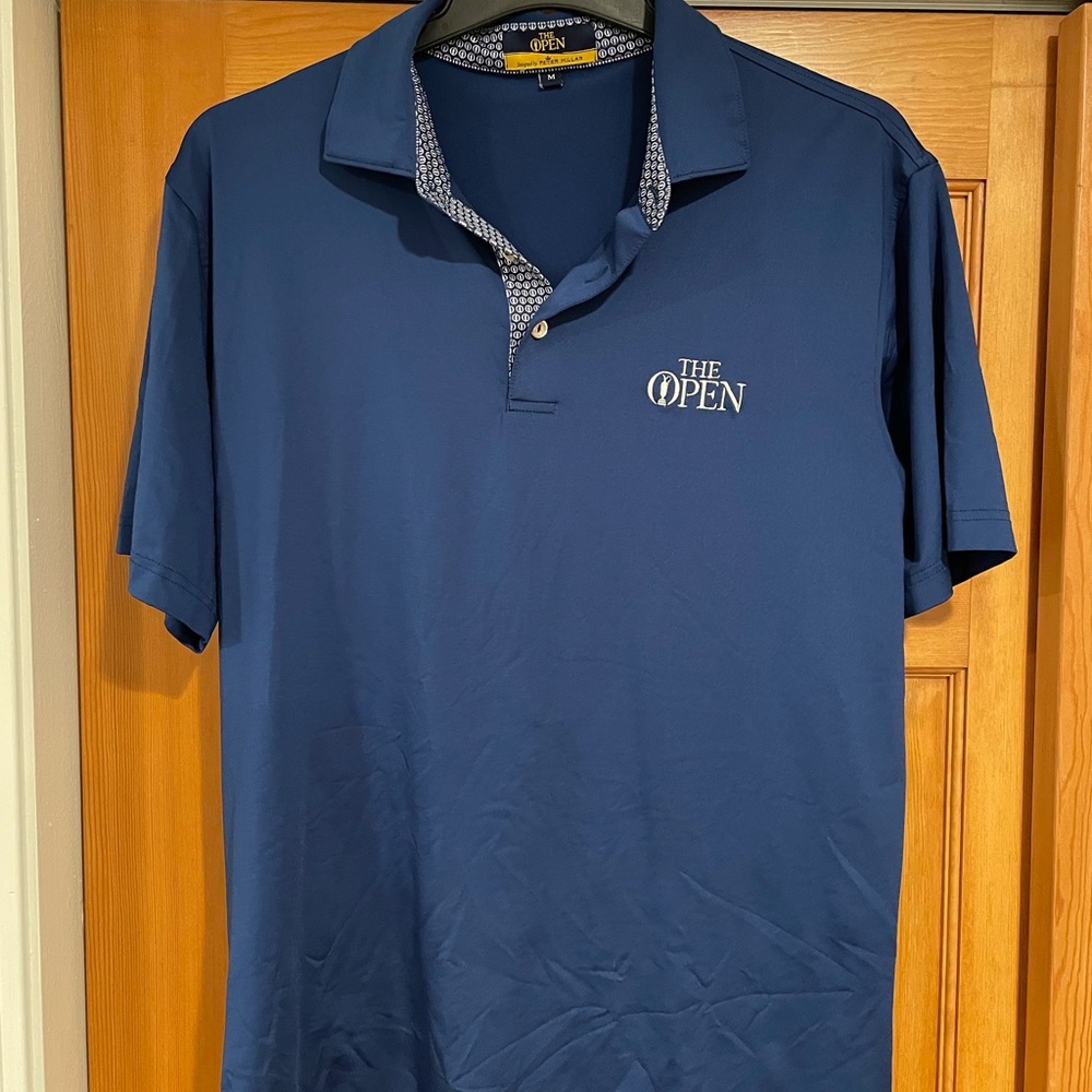 Peter Millar Blue Polo Shirt Performance Style
